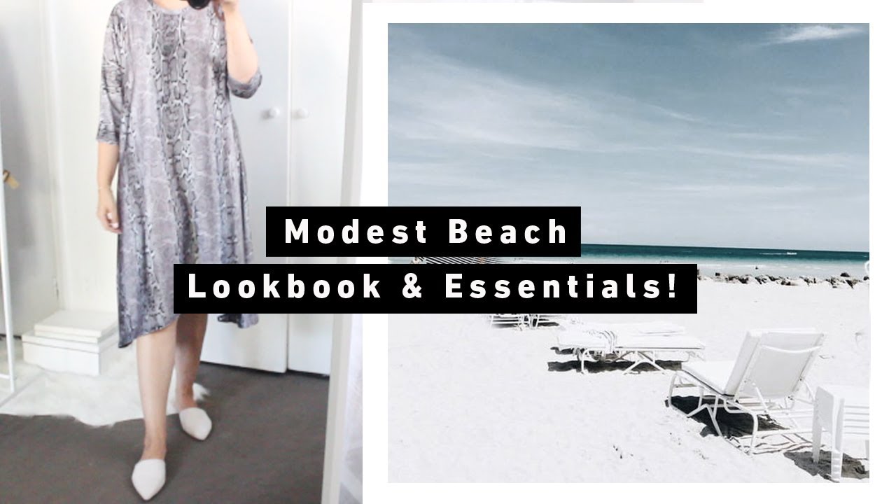 MODEST SWIMWEAR LOOKBOOK + WHAT'S IN MY BEACH BAG