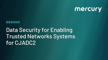 Data Security for Enabling Trusted Networks Systems for CJADC2 September 12, 2024