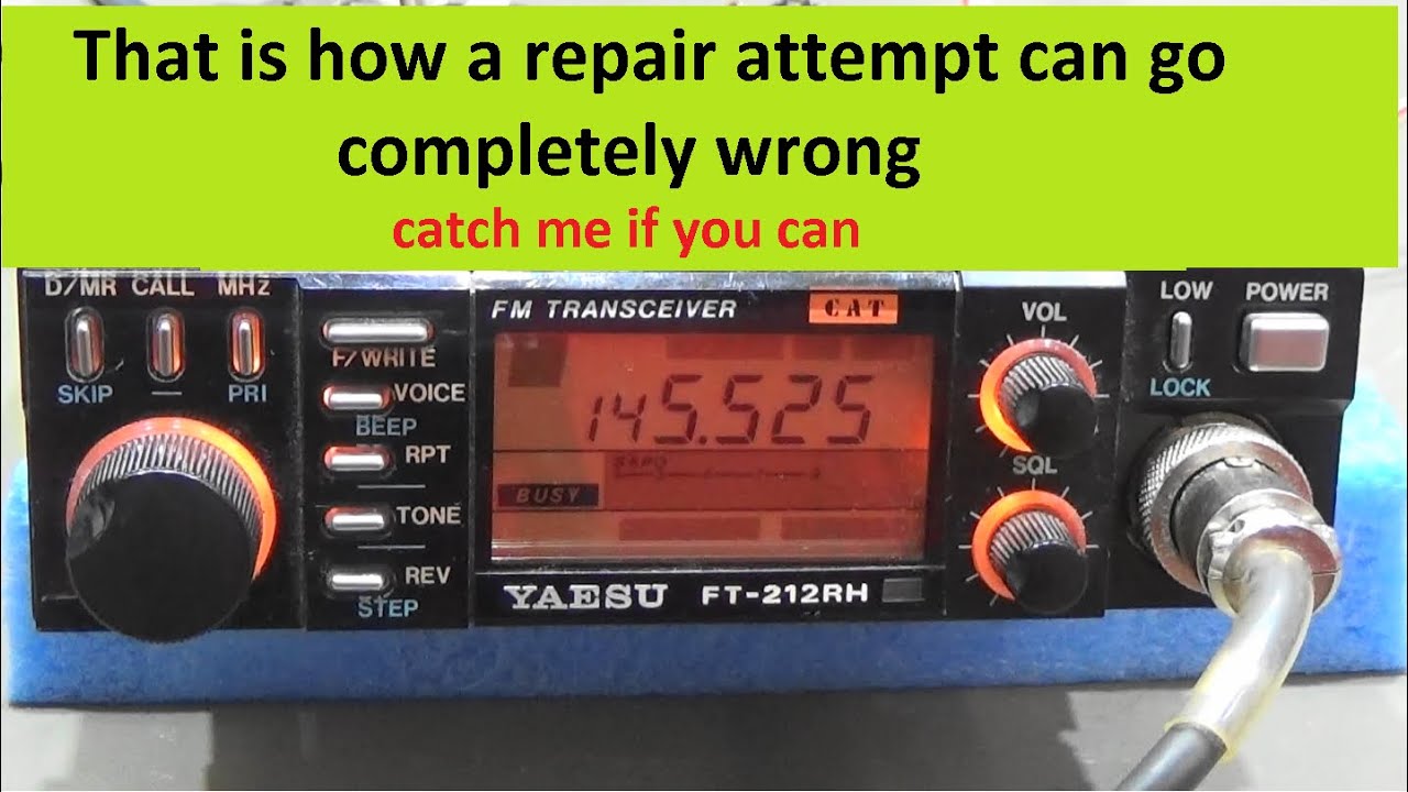 245 Yaesu FT-212RH; no TX power?? or what - YouTube