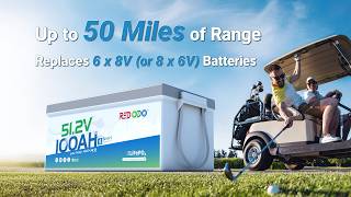 Upgrade to 48V (51.2V) 100Ah Golf Cart Battery! ⛳️#redodo