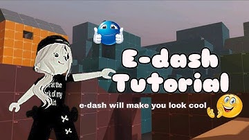 E-dash Tutorial! 😎|| roblox || evade || tutorial how to e-dash 