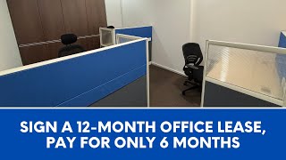 EBC Lifestyle Hub l Serviced Office Promotion | Pay 6 Months for a 12-Month Lease