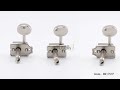 Wilkinson Vintage Deluxe Guitar Tuners 6 in Line Machine Heads for Classic Vibe Strat/Tele 360 show
