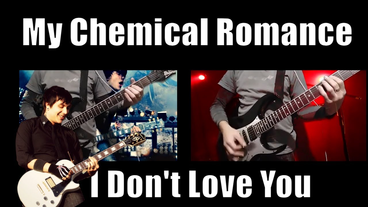 My chemical romance i dont love you guitar cover youtube