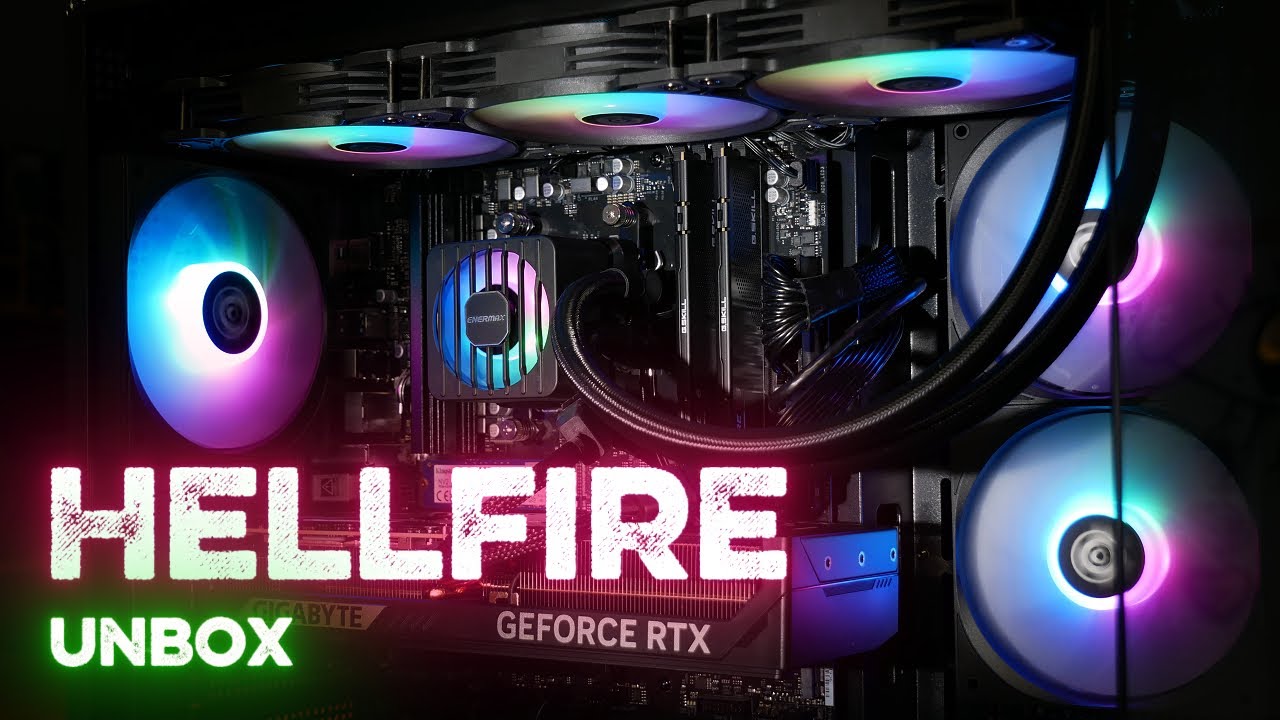 AVGPC Hellfire Gaming PC AMD Ryzen 5 9600X; GeForce RTX 5060 TI
