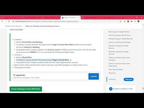 Map Your Workflow Actions to Process Actions Unit   Salesforce