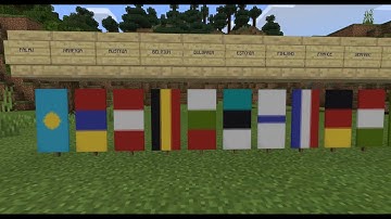 How To Make Country Flags Using Banners ln Minecraft | Part 2