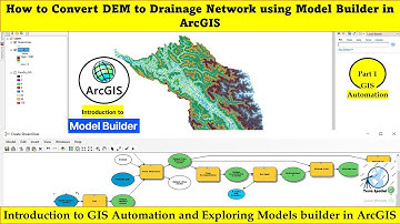 How to Convert DEM to Drainage Network using Model Builder in ArcGIS