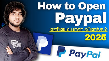 How to Open PayPal Account in 2025 tamil / How to create PayPal Account 2025 in tamil / open PayPal