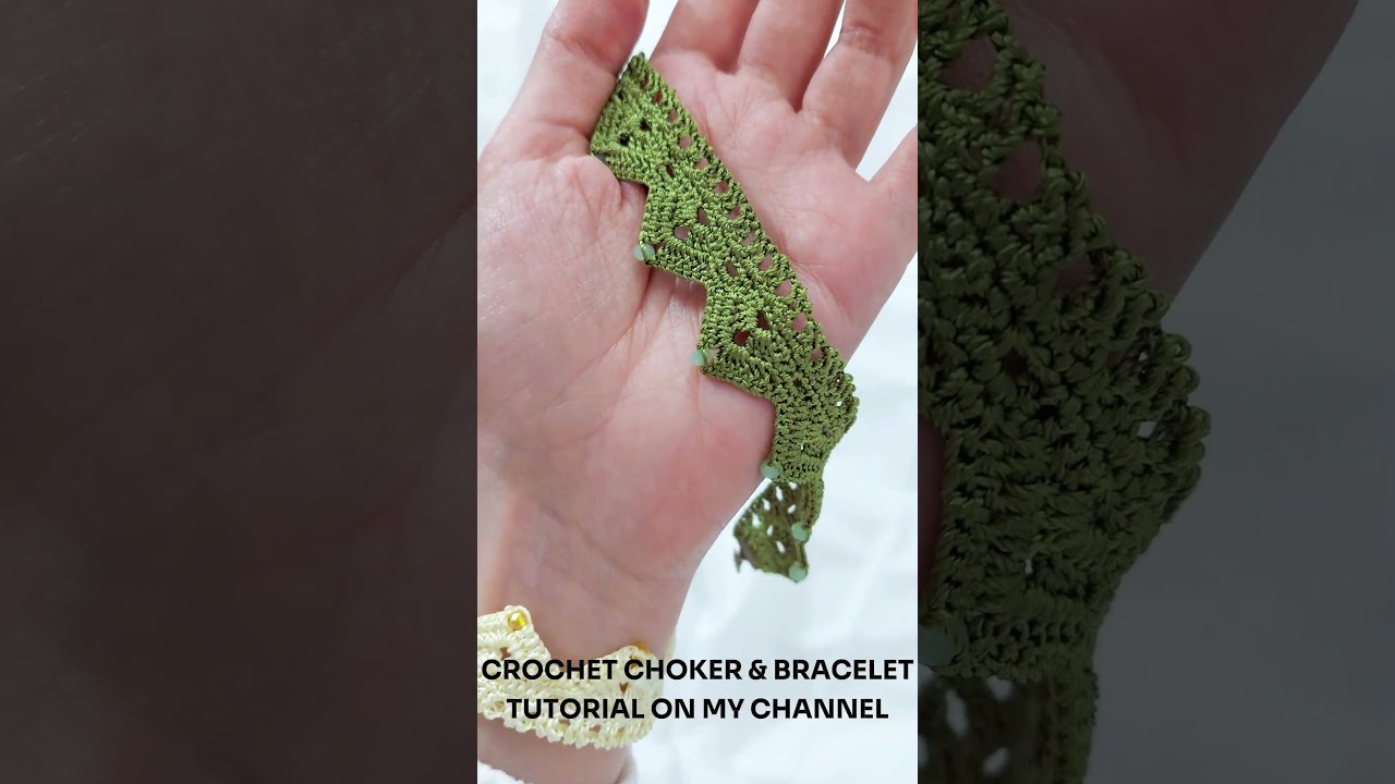 Crochet Necklace Choker/Bracelet Tutorial in 10 minutes! 