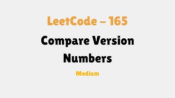 Compare Version Numbers - LeetCode 165 - Python