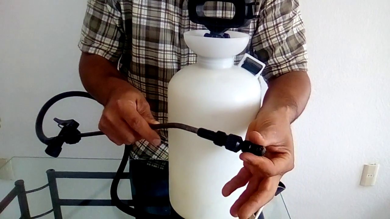 Cómo utilizar una fumigadora manual para capacidad de 5 litros 2018. -  YouTube