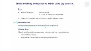 9. Trials Involving Comparisons Between Units