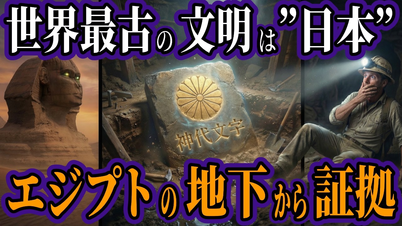 世界最古の文明は「日本」だった…エジプトの地下から出土した