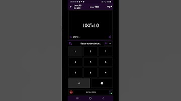Math Tricks - Training mode - Square numbers between 100 and 109 - level 048 (Number Keyboard)