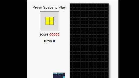 Classic Tetris Game in JavaScript