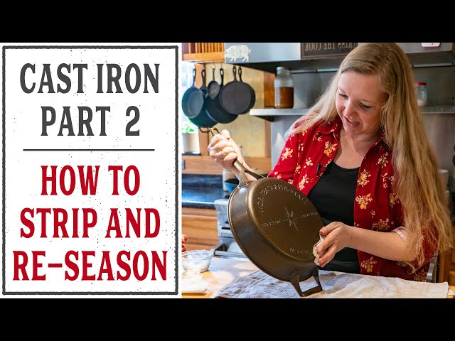 Season or Re-Season a Cast Iron Skillet - Over The Fire Cooking