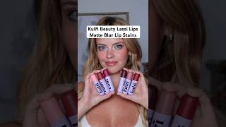 Kulfi Beauty Lassi Lips Matte Blur Lip Stains Swatches 💜 #lipstick #lipstain #makeup #kulfibeauty