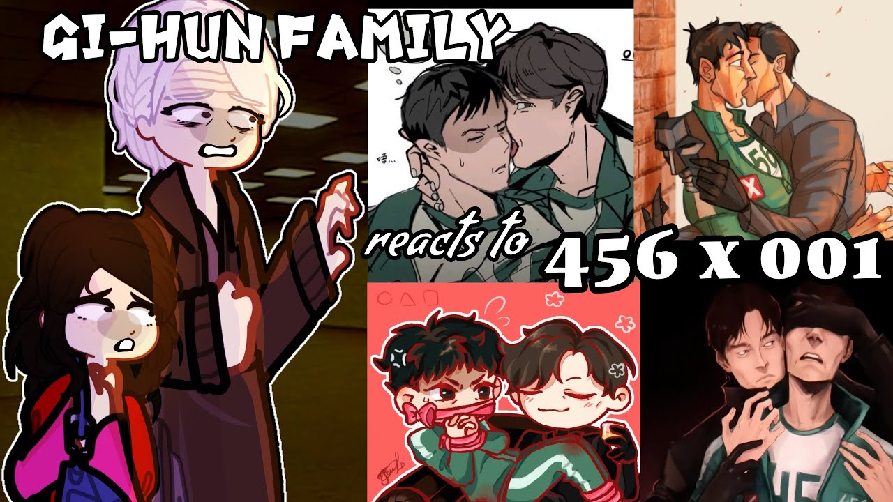 GI-HUN’S FAMILY SQUID GAME react to 001 x 456 / GI HUN X FRONTMAN 🦑🎯💸Gacha2 react Netflix 