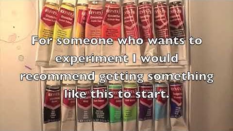 Portrait Series Materials Part 1 Gouache Paints