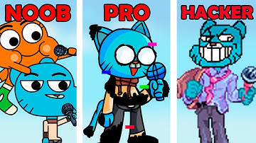 FNF Gumball Part 4 Character Test | NOOB vs PRO vs HACKER | Gameplay VS Playground