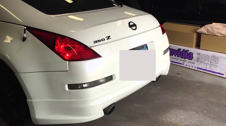 350z with Invidia N1 Exhaust (Before/After)