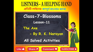 The Axe // All Solved Activities // Class 7 // Lesson 11 #theaxe #solvedactivities #class7 #lesson11