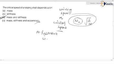 Practice Question 2: Whirling of Shaft | Vibration | GATE Theory of Machines and Vibrations