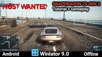 Need for Speed: Most Wanted 2012 | Winlator 9.0 Amod1 Android | Snapdragon 7s Gen 2