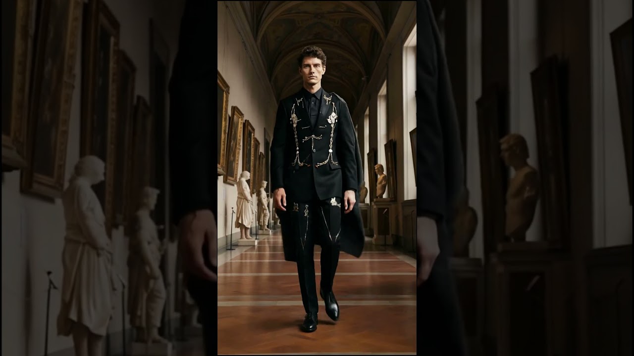 Model Lookalike Tom Cruise's Epic Global Fashion Tour | Italy Costume | AI Virtual Runway Show