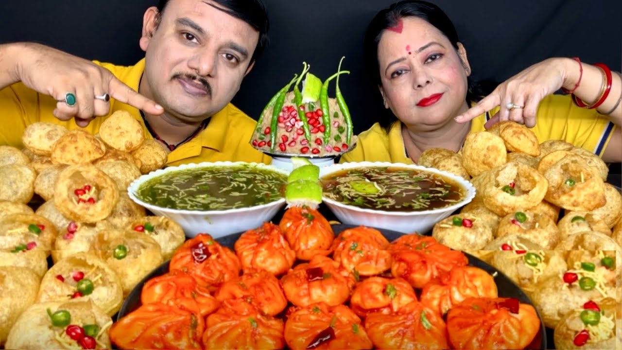 SPICY GOLGAPPA CHALLENGE|SPICY🔥MOMOS EATING CHALLENGE|PANIPURI STREET FOOD CHALLENGE#food#asmr#100