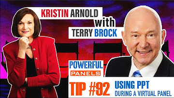 Powerful Panel Discussion Tip #92 with Terry Brock: Using PowerPoint During a Virtual Panel