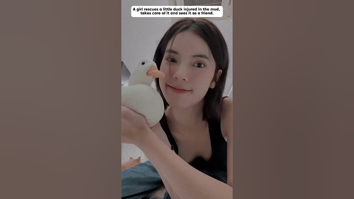 A girl rescue baby duck, and then #duck #animals #shorts