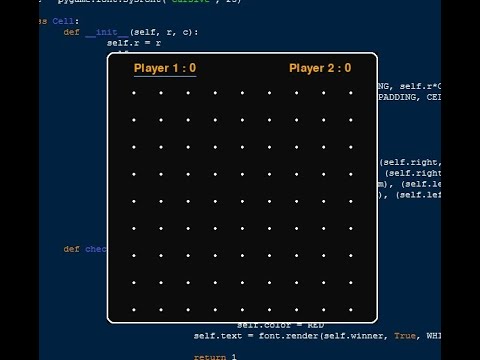Dots and Boxes Game Using Pygame