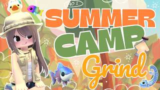 Grinding Summer Camp Week 1 + Catching a RAINBOW CARP & Making a RAINBOW Trout! YAY #adoptmeroblox I Started Over With Code Week 1 Complete