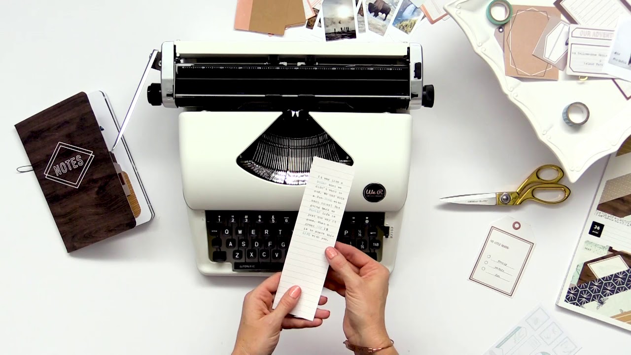 How to Use the Typecast Typewriter We R Memory Keepers YouTube