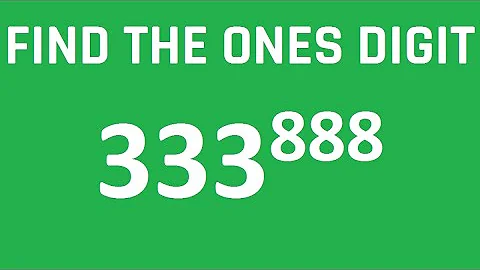 Another Number Theory Problem | Find the ones digit of large numbers and exponents | Math Rapper