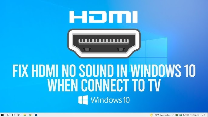 HDMI No Sound in Windows When to TV - No HDMI Audio Device Detected FIX [2023] - YouTube