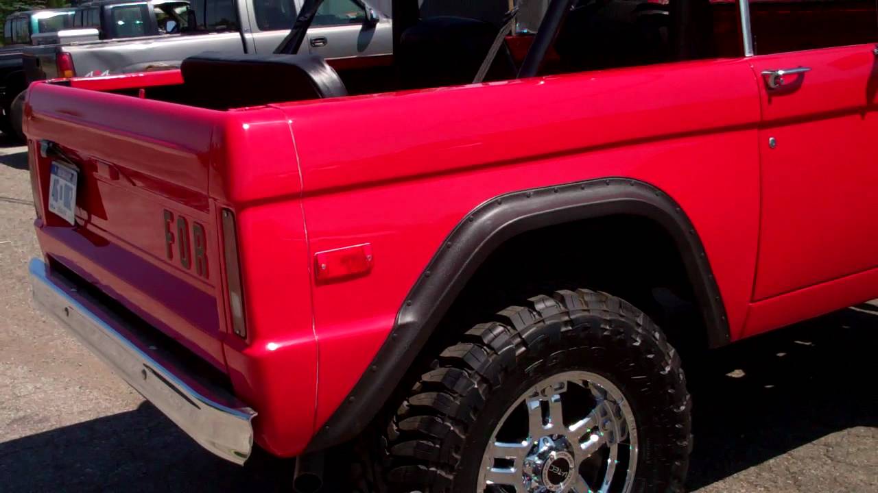 Engine start in project "Red Dragon" Early Ford Bronco from buildAbronco.com