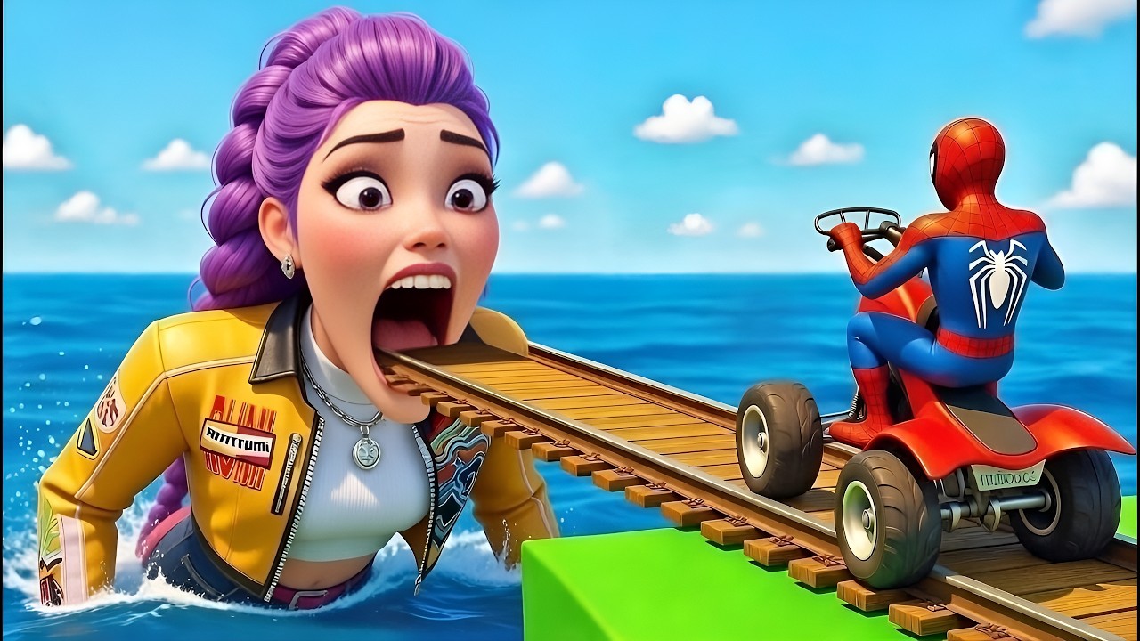 الرجل العنكبوت انقاذ باتمان Spider-Man Rescue batman vs iron man vs hulk funny Game GTA 5 superhero