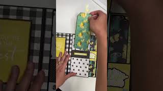 Trifold folio with a double waterfall+Tutorial available! #minialbums #minialbumtutorial #folioalbum