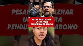 Pesan Haris Azhar Untuk Pendukung Prabowo