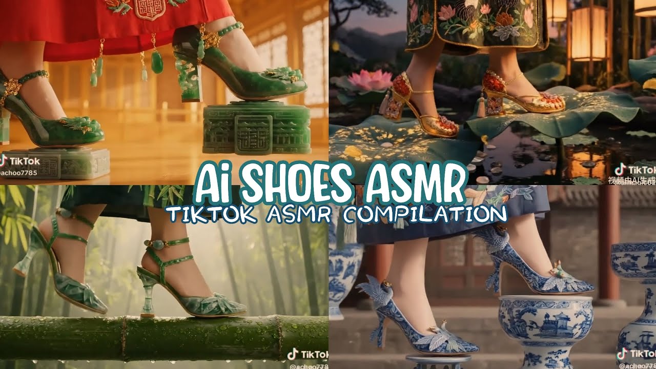 AI High Heel ASMR 🌸🎋 | Elegant Fantasy Shoe Compilation