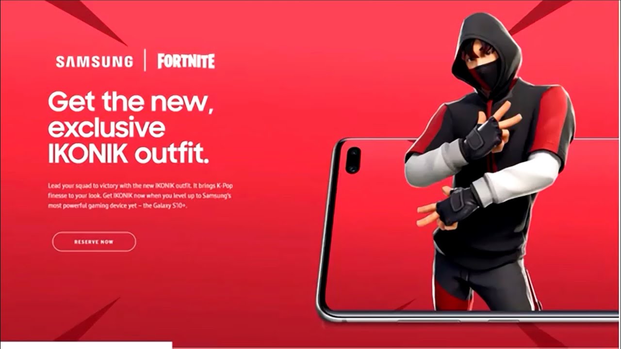 Fortnite News: *NEW* Samsung Exclusive S10+ IKONIK Skin