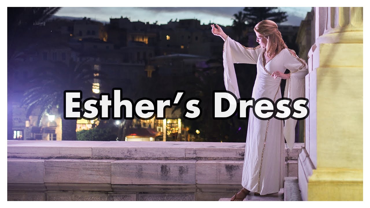 Hand Sewing a Ancient Dress  While in GREECE  Queen Esther Movie Costume