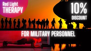 10% discount for military personnel for red light therapy panels from Mito Red Light