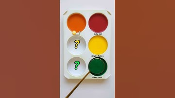 Guess the mixed colors 4 (easy to hard) #colormixing #paintmixing #guessthecolor