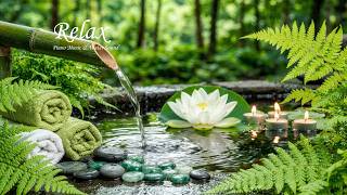 Calming Music for Relaxation + Water Sounds 🌿 Soft Piano Music for Work, Focus | Deep Sleep Music