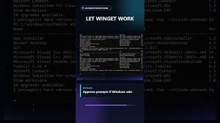 Update Windows Apps from Terminal with WinGet