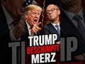 Trump greift Merz frontal an – „Er hat keine Ahnung“ #politik#trump  #debatte #politikdeutschland